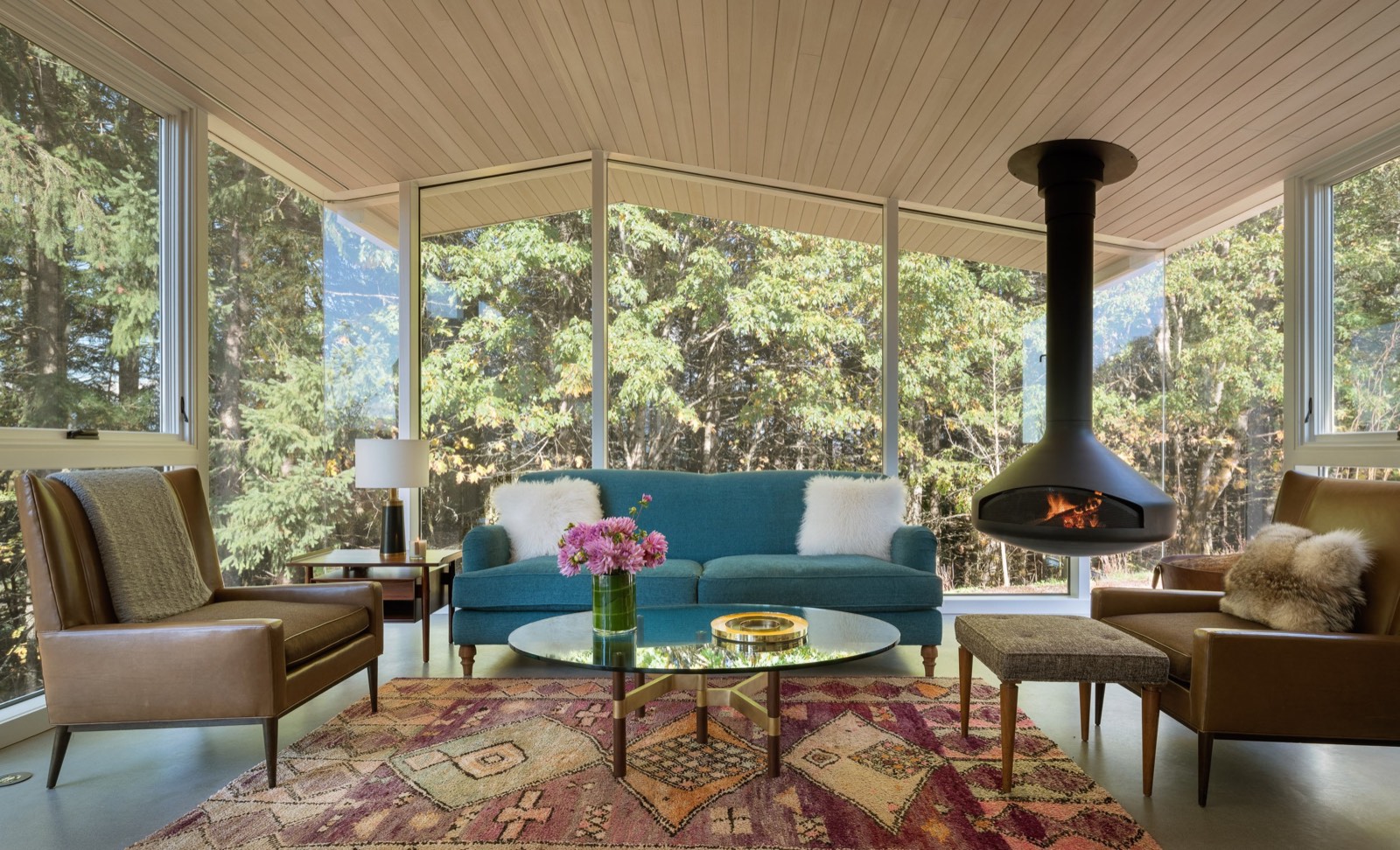 Interior real estate photography of a living space, California listing