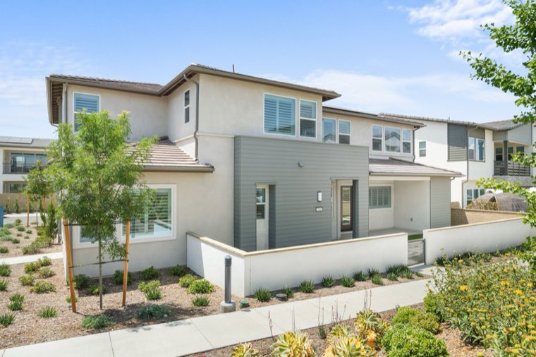 Exterior real estate photography of a California property