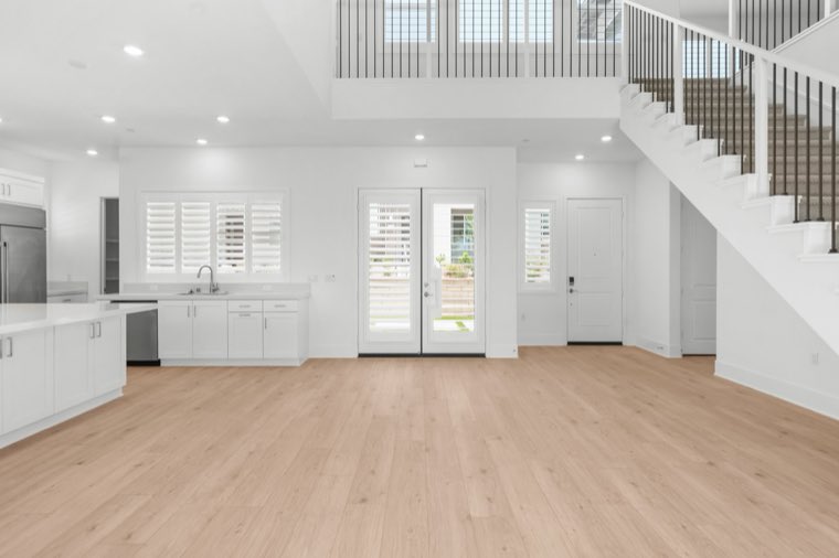 Natural light interior photograph of a residential property