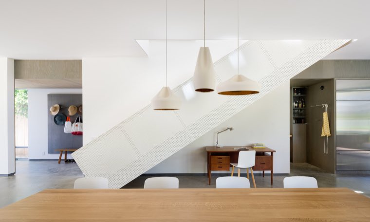 Wide angle interior real estate photo with balanced window exposure