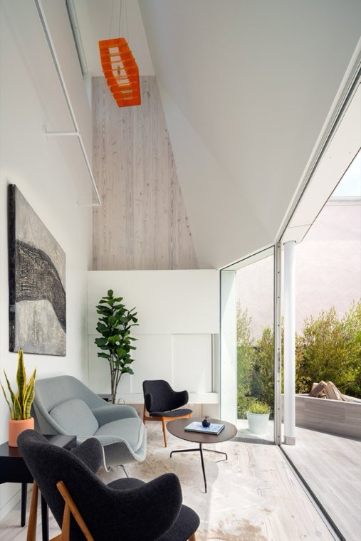 Interior real estate photography of a living space, California listing